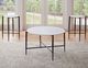Steve Silver Co. Loxie White End Table with Black Base-4