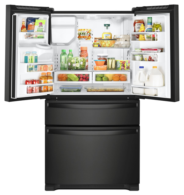 Whirlpool® 36 in. 24.5 Cu. Ft. Black Freestanding French Door Refrigerator-2