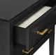 Currey & Company Verona Black Lacquered Linen Nightstand-4