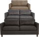 Best® Home Furnishings Customizable Bayment Leather Full Memory Foam Sofa Sleeper with Dark Walnut Legs-3