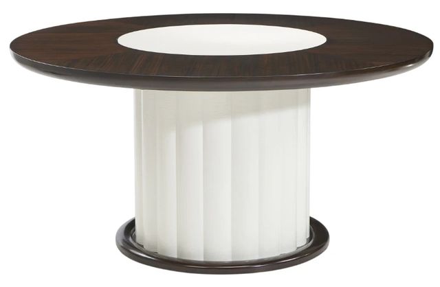 Michael Amini® Paris Chic Espresso Round Dining Table-0
