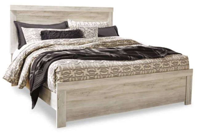 Signature Design by Ashley® Bellaby 3-Piece Whitewash King Panel Bed Set-1