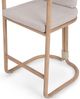 Classic Home Dawson Butterscotch Fabric/Wooden Outdoor Counter Stool-4