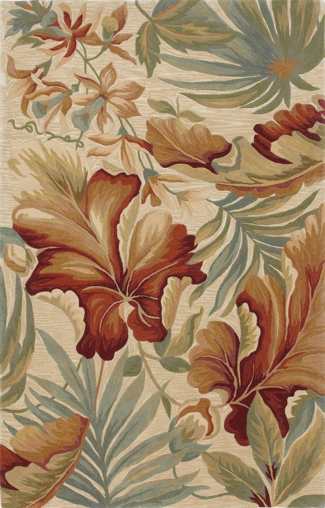 KAS Rugs Sparta Ivory Paradise 5'x8' Rug-0