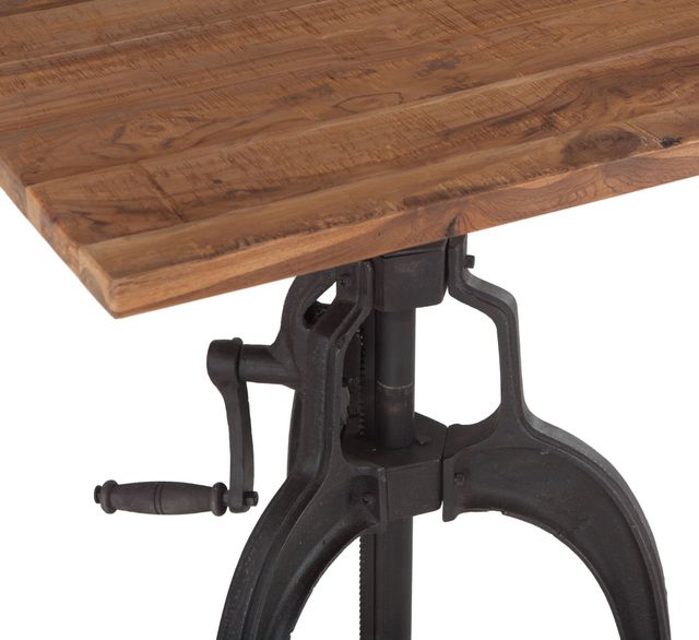 Home Trends & Design Industrial Loft Natural Dining Table-3