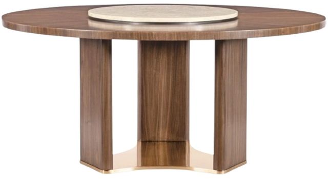 Hooker® Furniture Eleana Light Caramel Round Dining Table with Sunlit Bronze Base-4