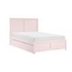 Homelegance Rowan & Rue Pink Full Panel Bed with Trundle-1