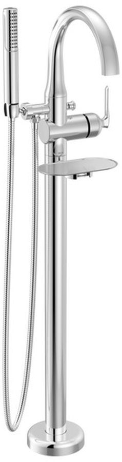 Delta Bonacci™ Lumicoat® Chrome Floor Mount Tub Filler Trim-0