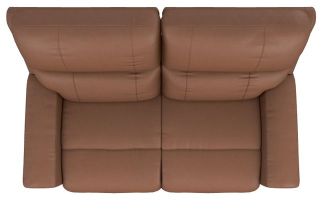 La-Z-Boy® Apollo Caramel Leather Power Reclining Loveseat with Headrest and Lumbar-4