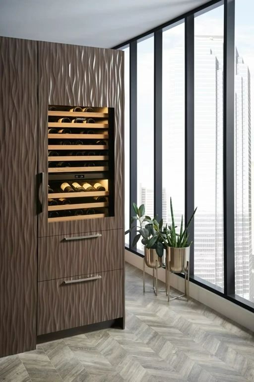 Sub-Zero® Designer Series 30" Panel Ready Right Hinge Wine Cooler with Refrigerator-2