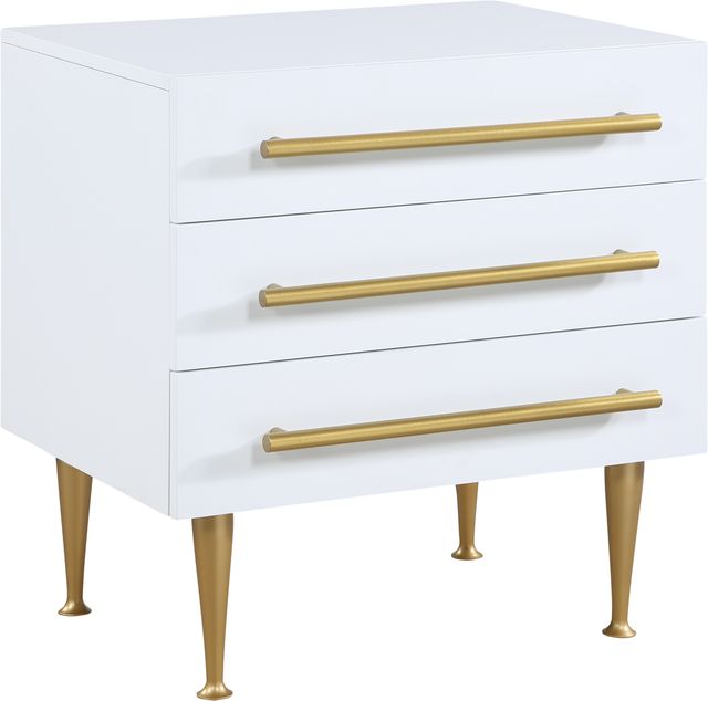 Meridian Furniture Marisol White Nightstand-0