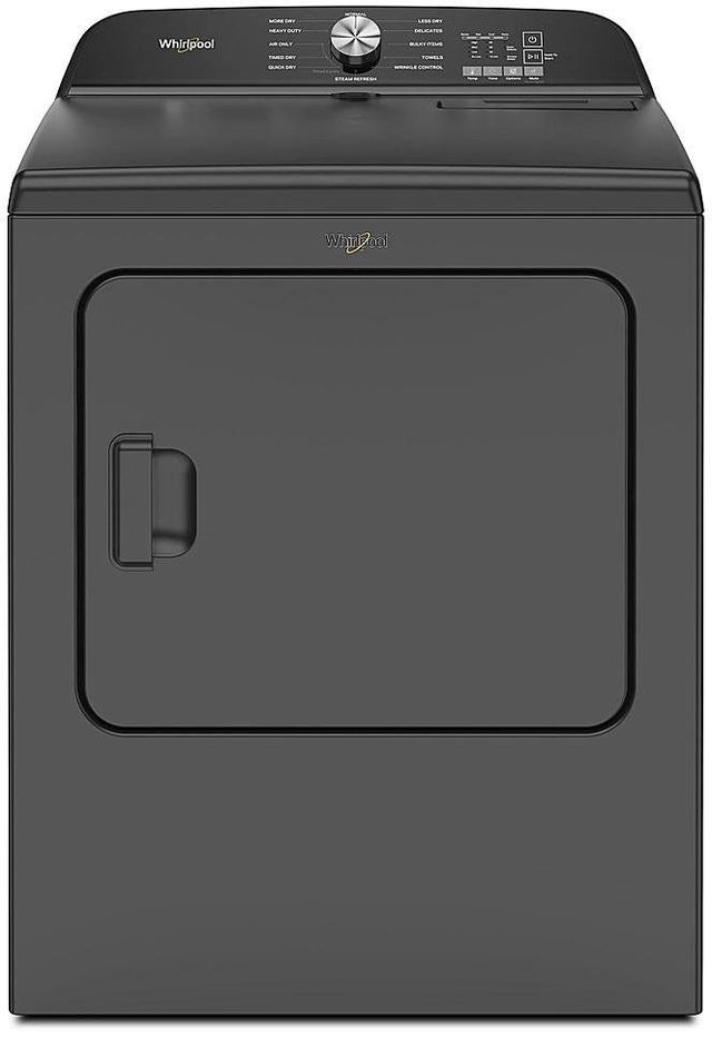 Whirlpool® 7.0 Cu. Ft. Volcano Black Front Load Gas Dryer with Moisture Sensor-0
