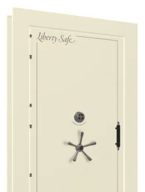 Liberty Safe White Marble Out-Swing Left Hinge Mechanical Vault Door-1