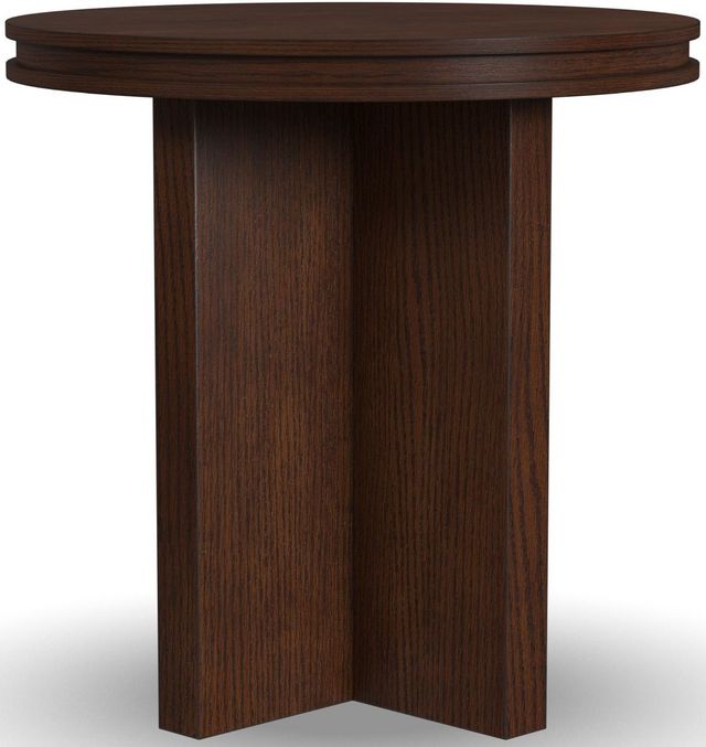Flexsteel® Waterfall Walnut Round End Table-0