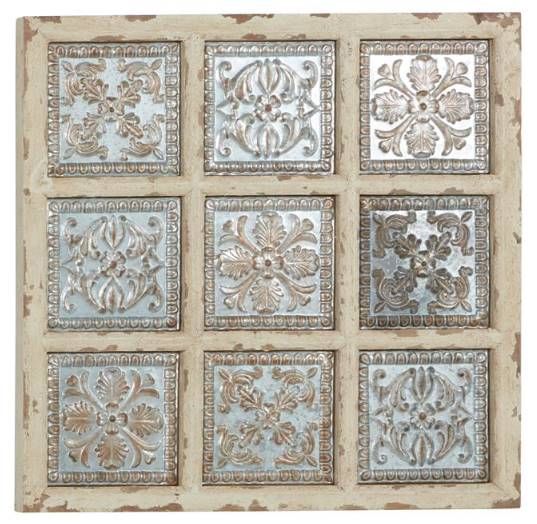 Deco Marche White Scroll Wall Decor-1