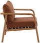 Dovetail Furniture Aimee Natural/Sienna Fabric/Wooden Outdoor Occasional Chair -2