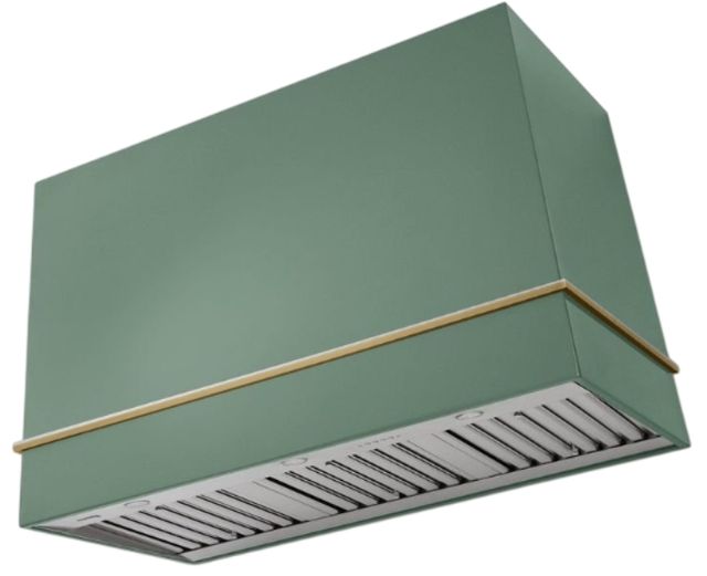 AGA Loge 48" Matte Black Wall Mounted Range Hood with Polished Chrome Trim-0