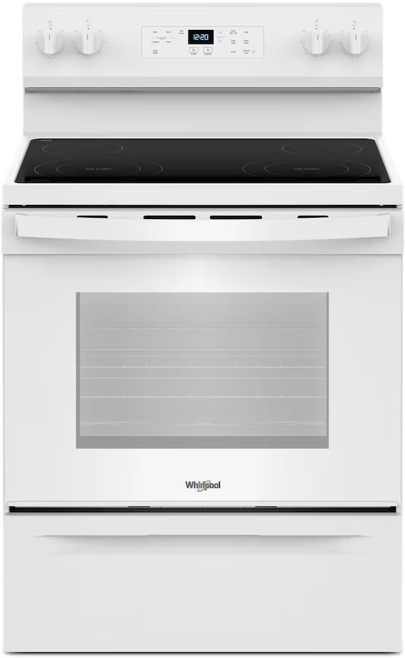 Cuisinière électrique autoportante de 30 po Whirlpool® de 5.3 pi³ ...