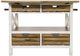 YHD Cassidy Brown/White Kitchen Island-2