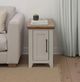 Legends Home Ithaca Bourbon Chairside Table with Sandstone Base-1