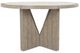 Classic Home Vincent White 55" Round Dining Table with Distressed Gray Base-1