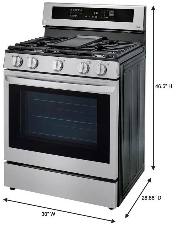 LG 30" PrintProof™ Stainless Steel Freestanding Gas Range-13