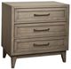 Riverside Furniture Vogue Gray Wash 3-Drawer Nightstand-0