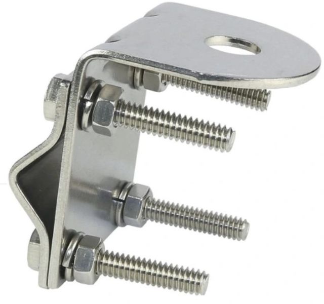 TRAM Antenna Mirror or Rail Mount with 1/2" Hole Stainless Steel Mount & Bolts-0