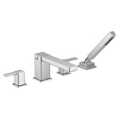 Moen® 90 Degree Chrome Two-Handle High Arc Roman Tub Faucet