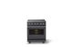 Viking® 5 Series 30" Cast Black Pro Style Electric Range with Polished Chrome Trim-3