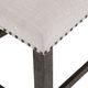 Jofran Inc. Willow Creek Beige/Chocolate Brown Counter Bench-3