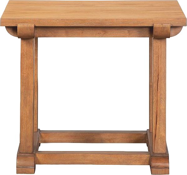 Magnussen Home® Lindon Belgian Wheat Rectangular End Table-1