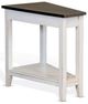 Sunny Designs™ Carriage House European Cottage Chairside Table with Brown -0