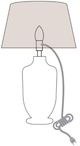Currey & Company Chatto Transparent Blue/White Table Lamp-3