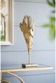 A & B Home Deep Bronze Feather Candle Holder-5