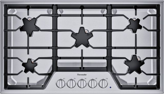 Thermador® Masterpiece® Star® 37" Stainless Steel Natural Gas Cooktop