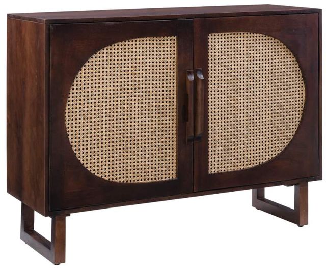 Powell® Brielle Brown/Cane Console-0