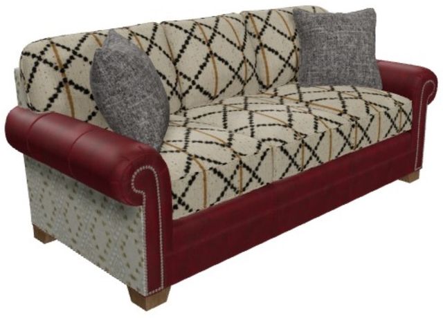 Craftmaster® Customizable Custom Blends 3-Seater Sofa with Throw Pillows-2