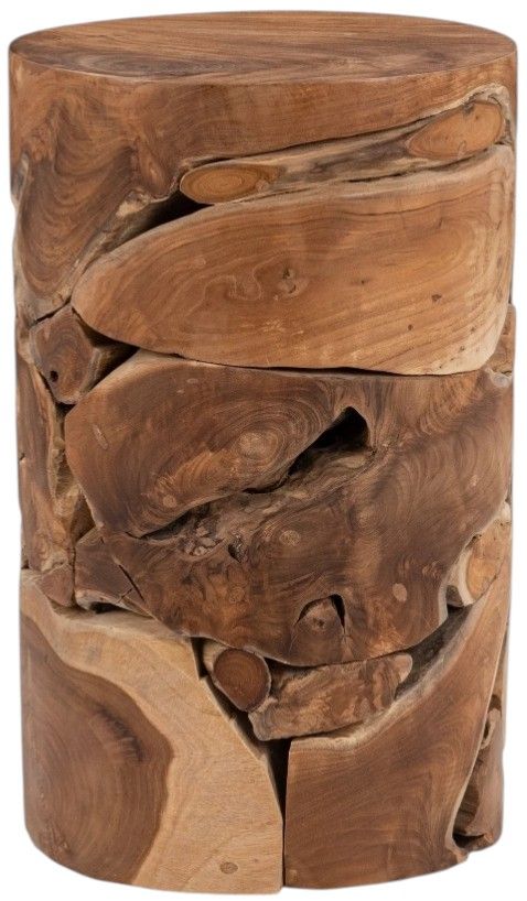 Classic Home Rhea Natural Round End Table-0