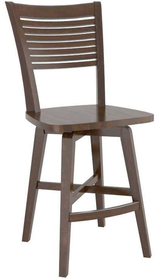 Canadel® Canadel Cognac Washed Wood Fixed Stool-0
