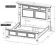 International Furniture Direct Stone White California King Panel Bed-2