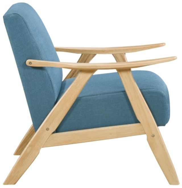 Homelegance® Damala Blue/Natural Accent Chair-3