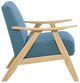 Homelegance® Damala Blue/Natural Accent Chair-3