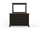 Espresso Dresser and Mirror Set-2