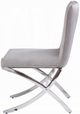 ACME Furniture Daire 2-Piece Chrome/Light Gray Side Chair-4