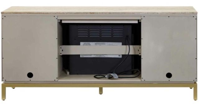 Martin Furniture Vancouver Greige 64" Fireplace TV Stand-3