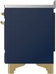 Ilve® Majestic III 48" Midnight Blue Pro Style Induction Range with Triple Glass Door and Brass Trim-3