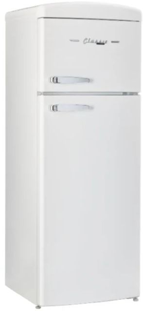 Unique® Appliances Classic Retro 22'' 7.0 Cu. Ft. Marshmellow WhiteTop Freezer Refrigerator-2