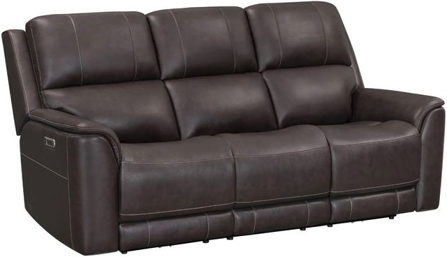 Parker House® Easton Steamboat Brown Power Reclining Zero Gravity Sofa-0