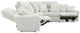 Catnapper® Majesty 3-Piece White Curved Power Reclining Sectional-3